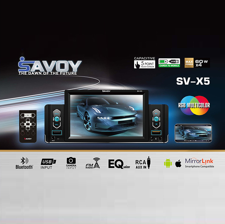 پخش کننده خودرو تصویری ساووی مدل SV-X5