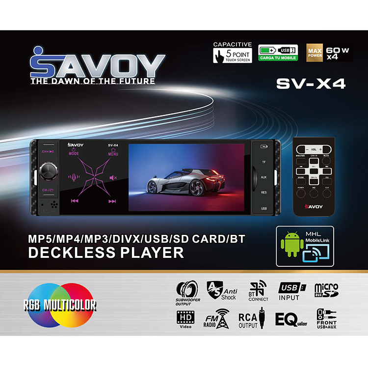 پخش کننده خودرو تصویری ساووی مدل SV-X4