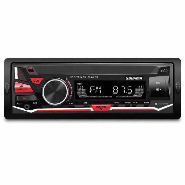 مدل: SD‑1700 نوع دستگاه: Auto Multimedia System / Car MP3 Player نوع پنل: ثابت (Fixed Panel) ورودی‌ها: USB / AUX / TF رادیو: FM سوکت نصب: ISO Socket Connector آی‌سی آمپلی‌فایر: TDA7388 IC Amplifier اکولایزر: Preset EQ قابلیت AMS / Clock: دارد پورت Type‑C: دارد حافظه رادیو: 18 ایستگاه